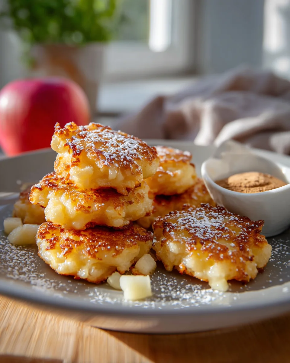 Milchreispuffer mit Apfel – Einfaches Rezept für leckere Puffer