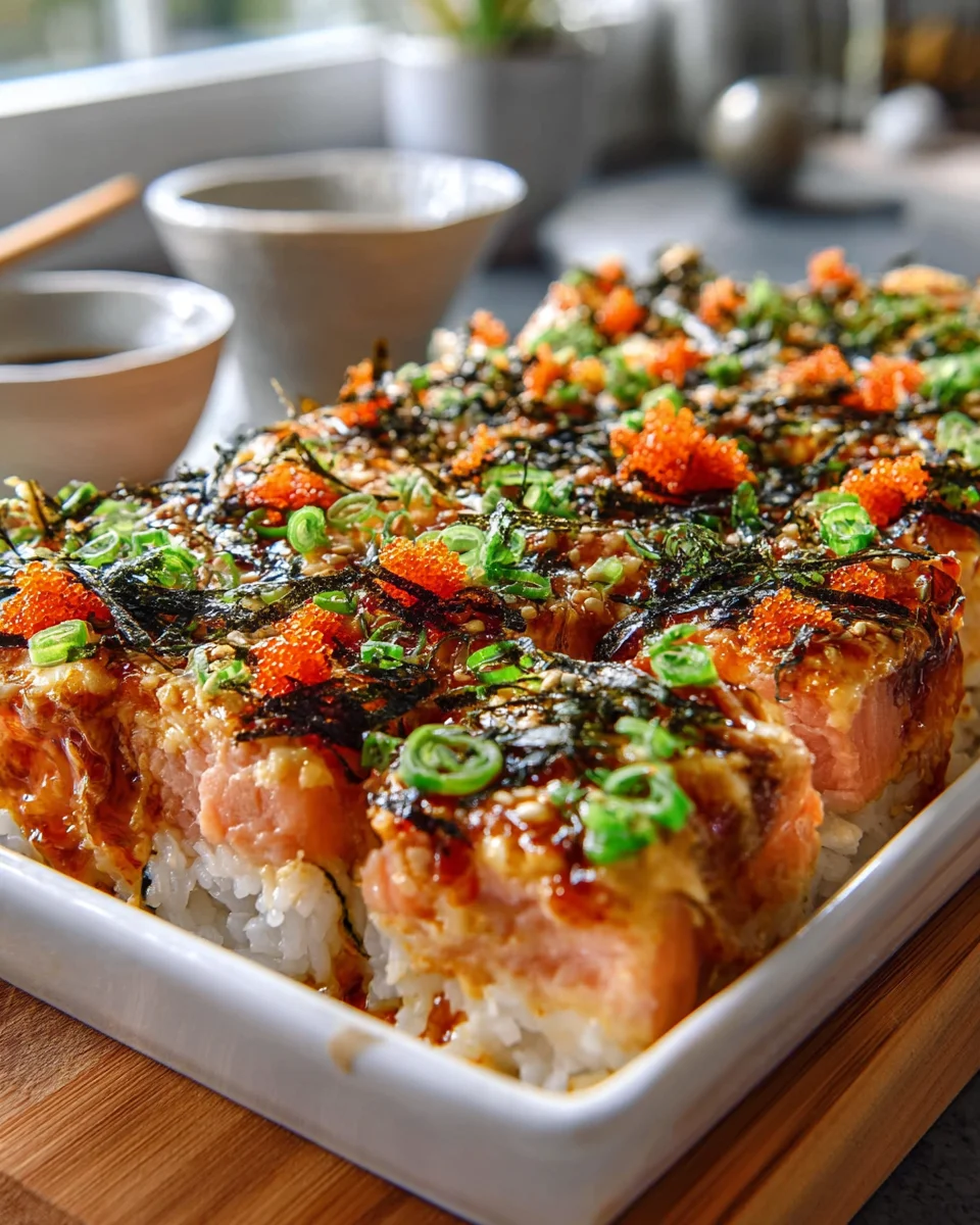 Spicy Salmon Sushi Bake: Schnell, lecker, einfach!