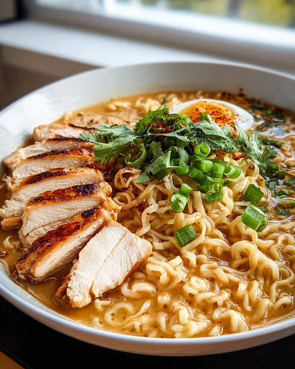 Cremiges Knoblauch-Hähnchen-Ramen Rezept: Das ultimative