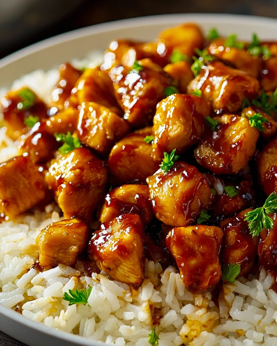 One-Pot Honig BBQ Hähnchen-Reis: Schnell & Superlecker.