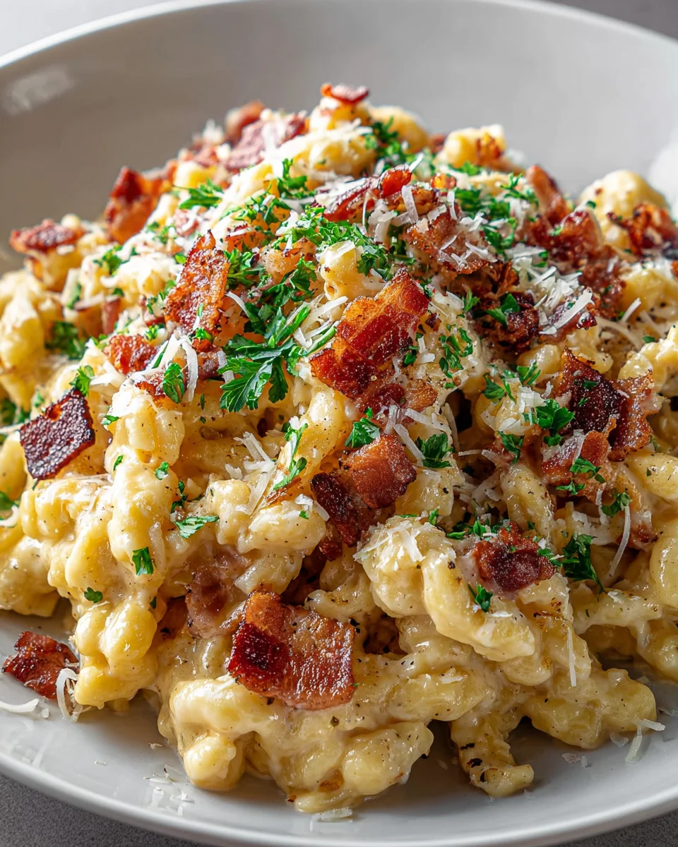 Spaetzle Carbonara: Mit Knusprigem Rind – Perfekter Genuss