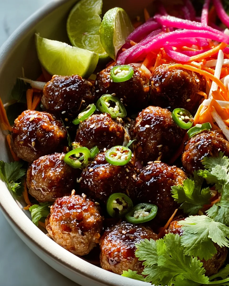 Banh Mi Meatballs: Exotische Rindfleisch-Klopse schnell & lecker