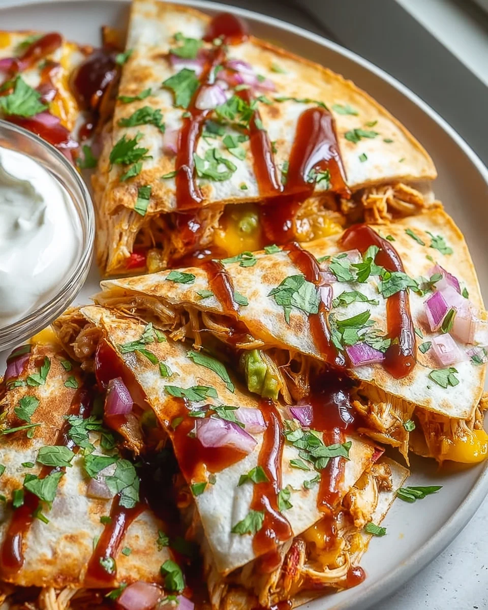 Hot Honey BBQ Chicken Quesadillas – Scharfer Genuss für jeden Tag!
