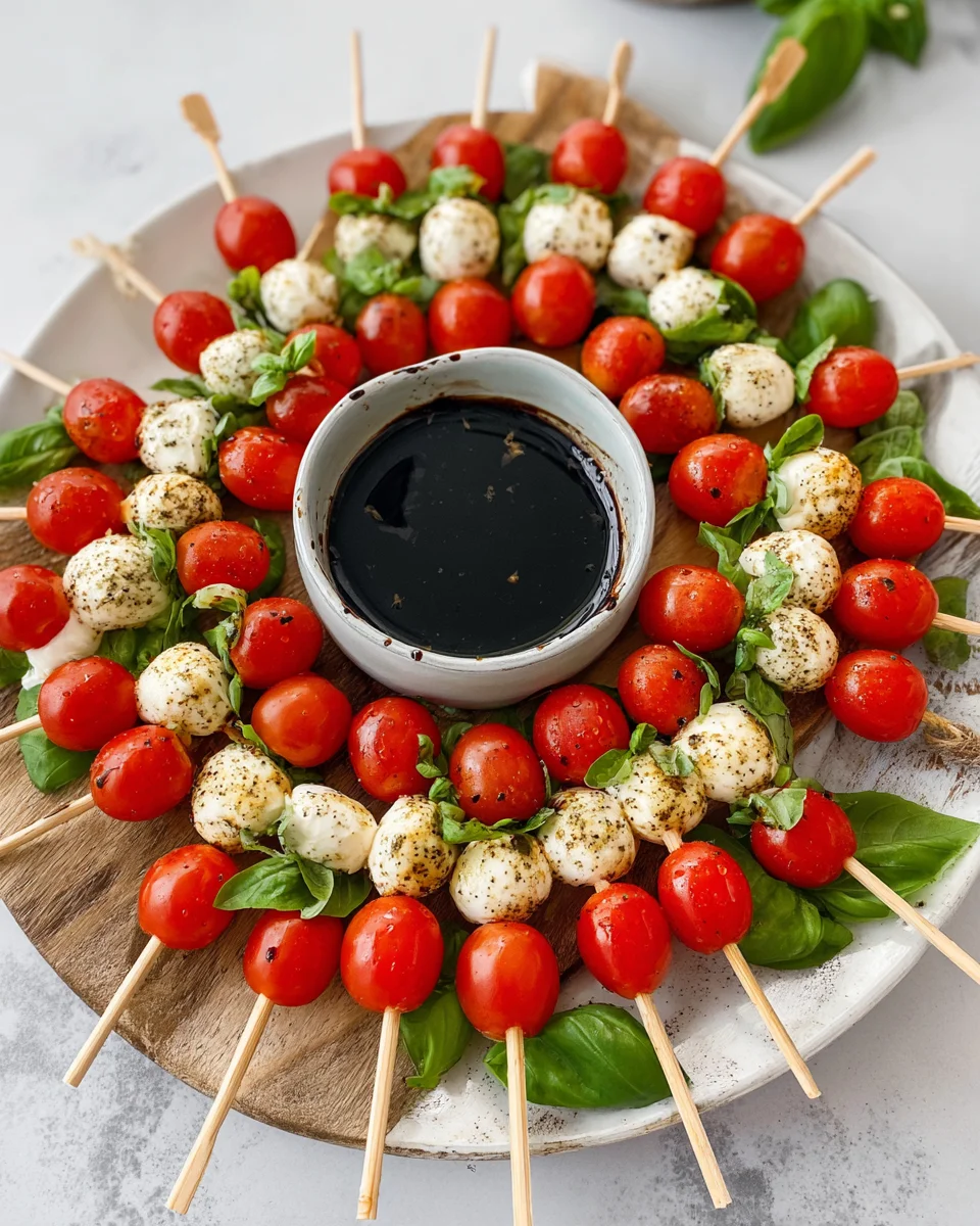 Christmas Caprese Wreath Rezept – Festlich & Lecker!