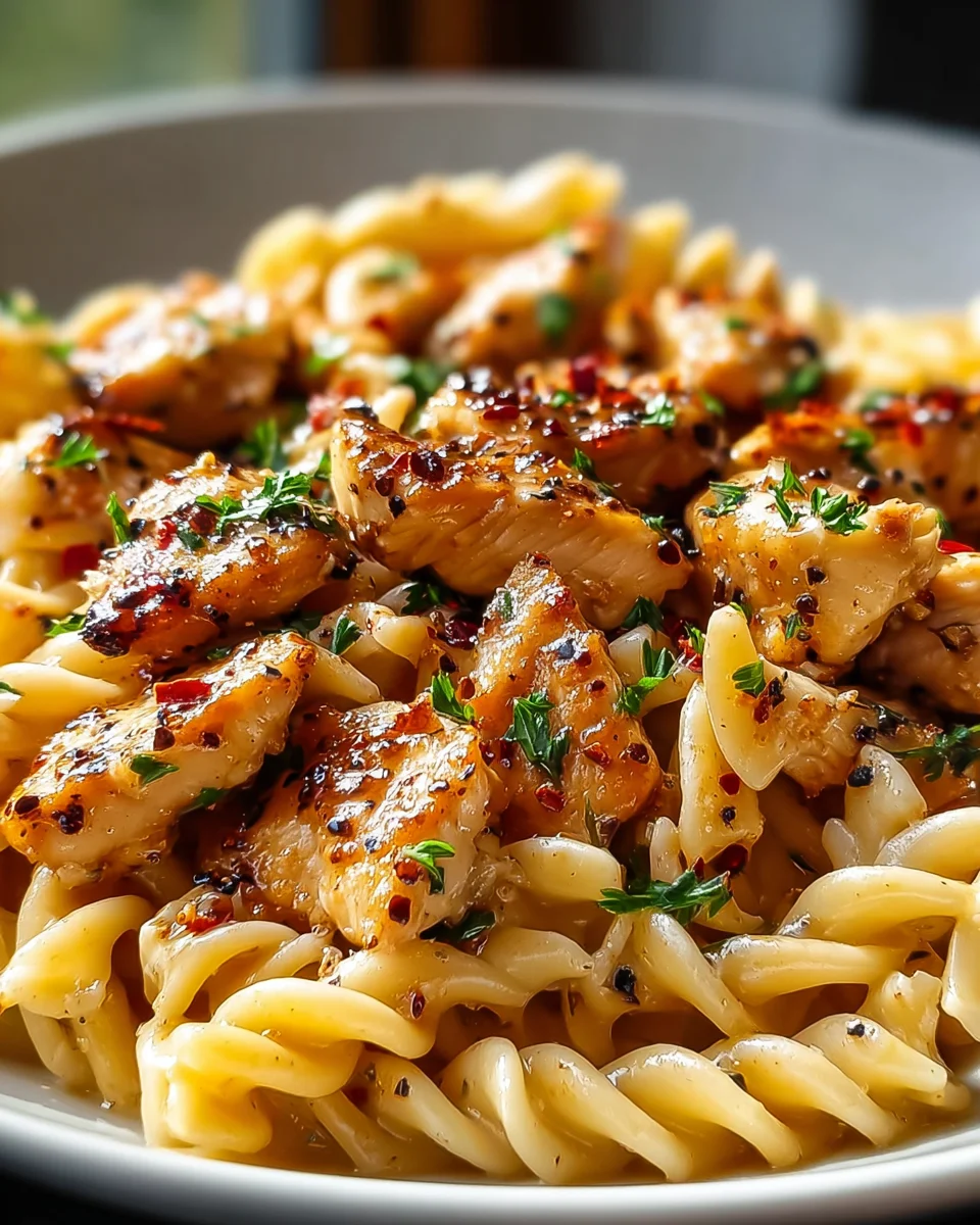 Honig-Pfeffer-Hühnchen-Pasta: Einfaches Rezept für Genießer!