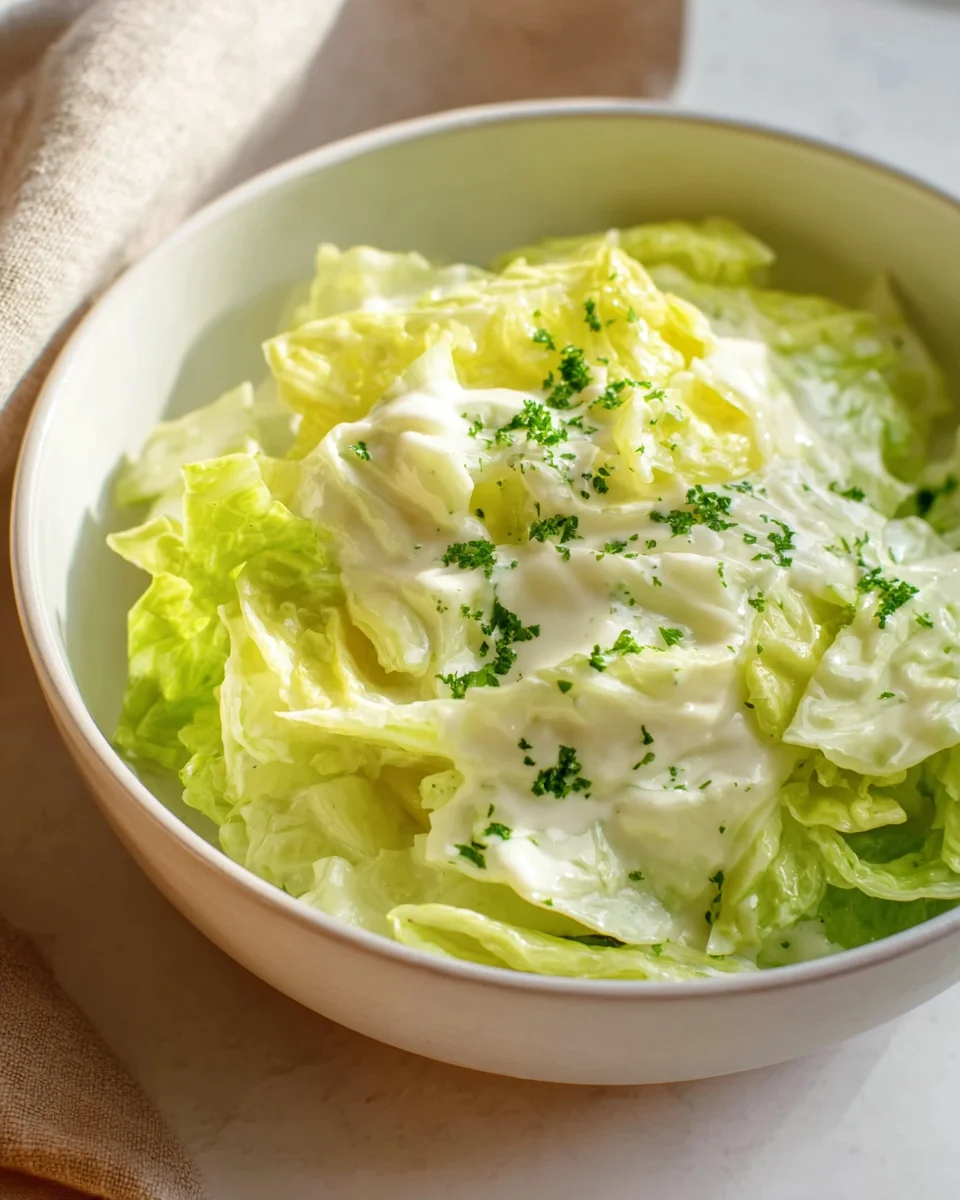 Eisbergsalat Dressing: Frisch-cremig mit Schmand & Zitrone