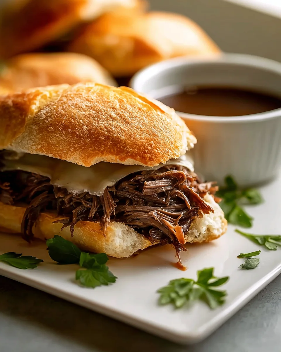 Crockpot French Dip Sandwiches: Einfach & Zart!