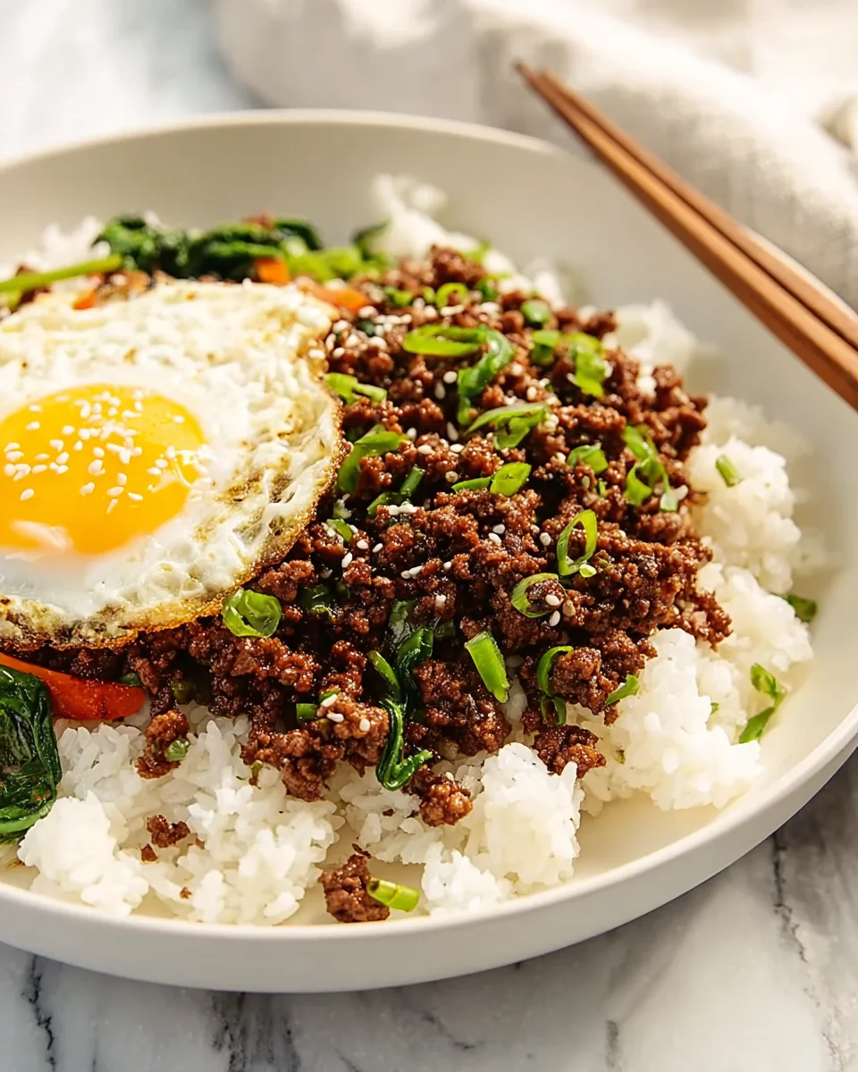 Das beste Korean Ground Beef Bowl Rezept: Schnell & einfach!