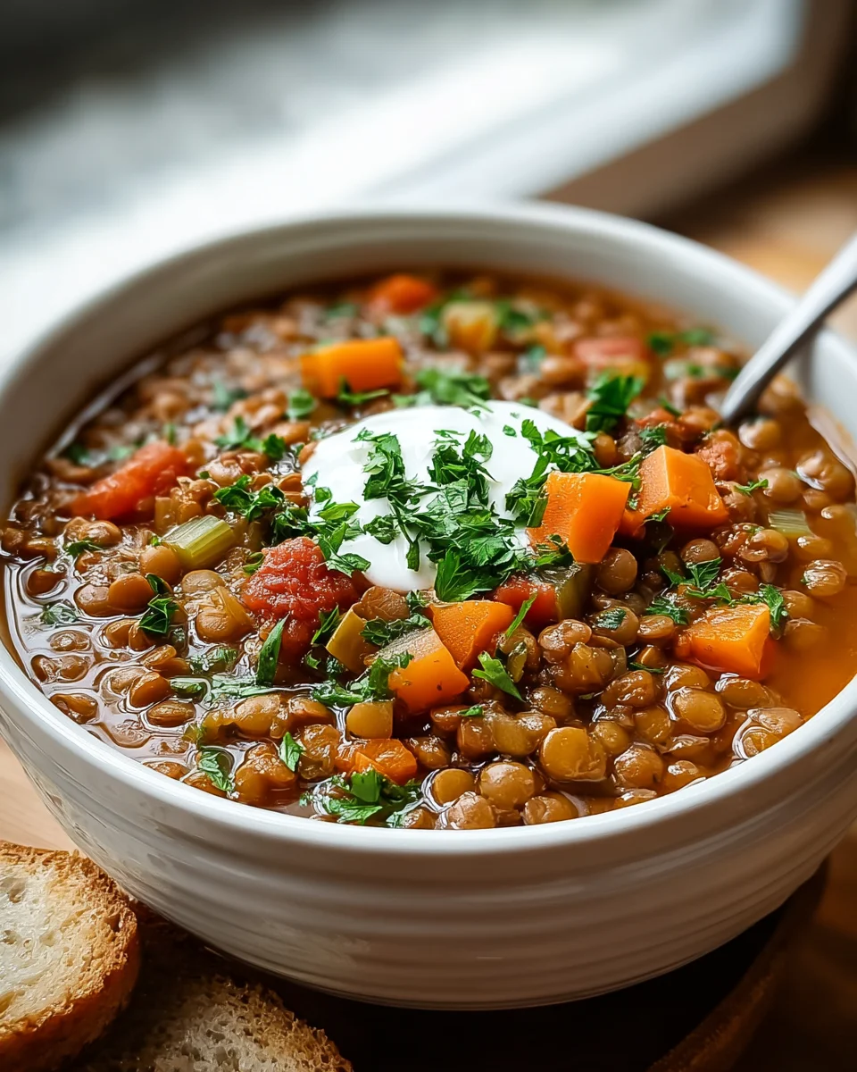 Einfache Mediterrane Linsensuppe: Kräftiger Komfort-Geschmack