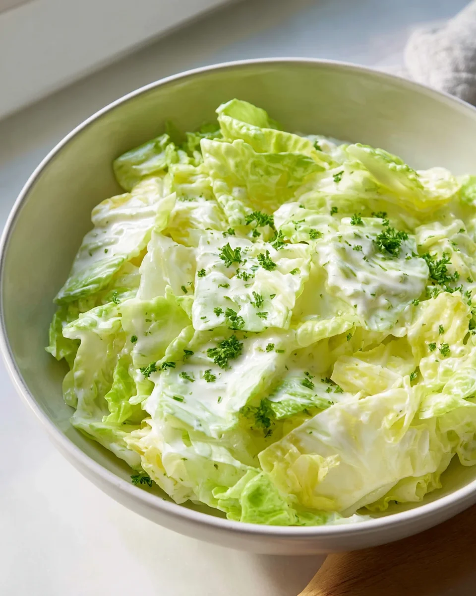 Eisbergsalat Dressing: Frisch-cremig mit Schmand & Zitrone