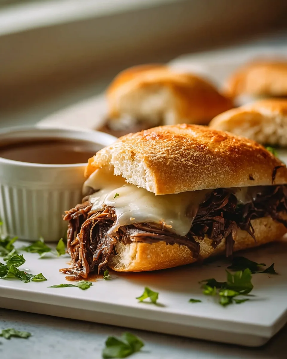 Crockpot French Dip Sandwiches: Einfach & Zart!