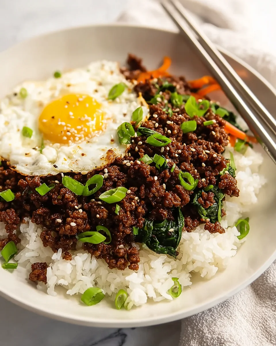 Das beste Korean Ground Beef Bowl Rezept: Schnell & einfach!