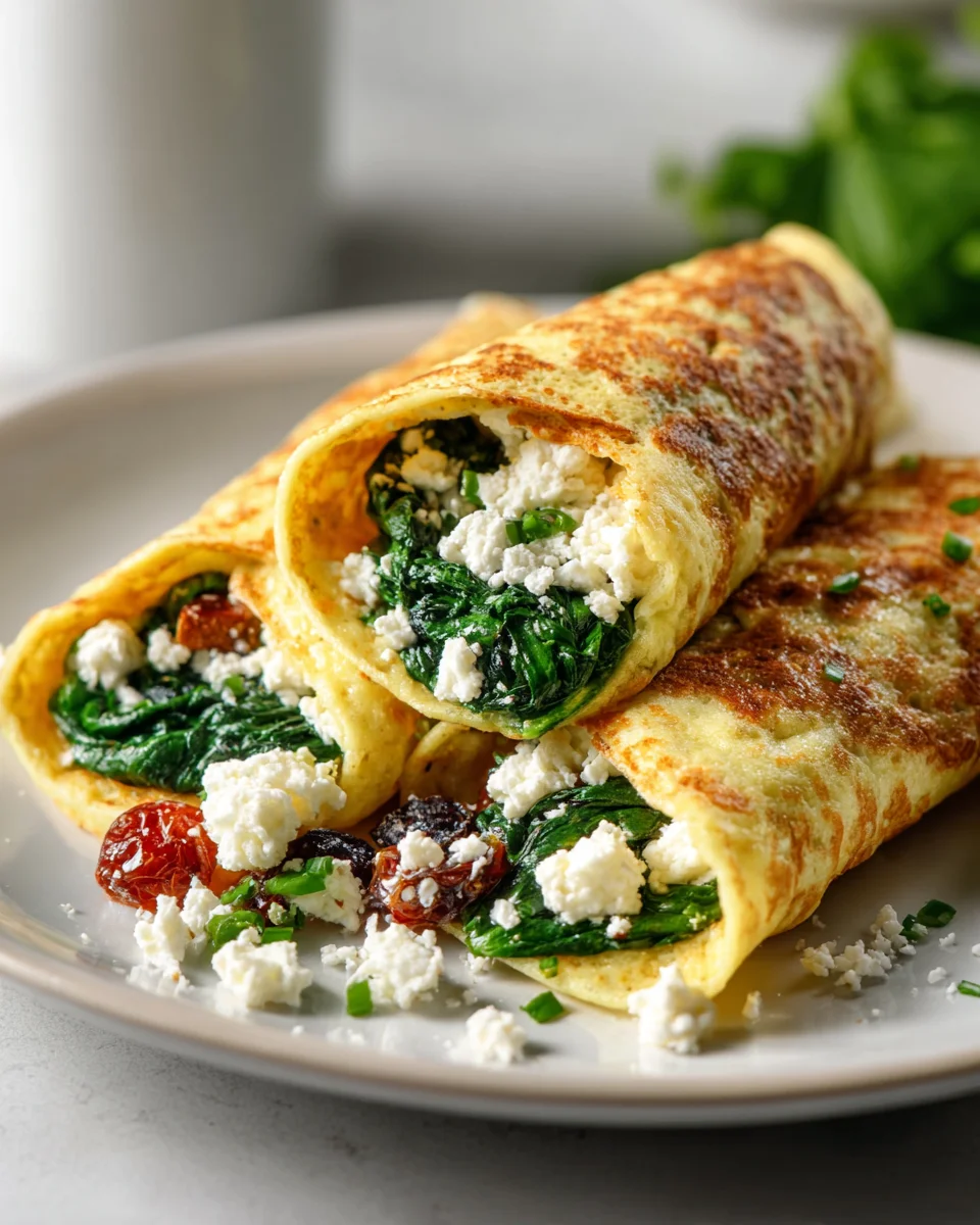 Keto Pfannkuchen Wraps: Spinat & Feta – Dein Low Carb Hit!