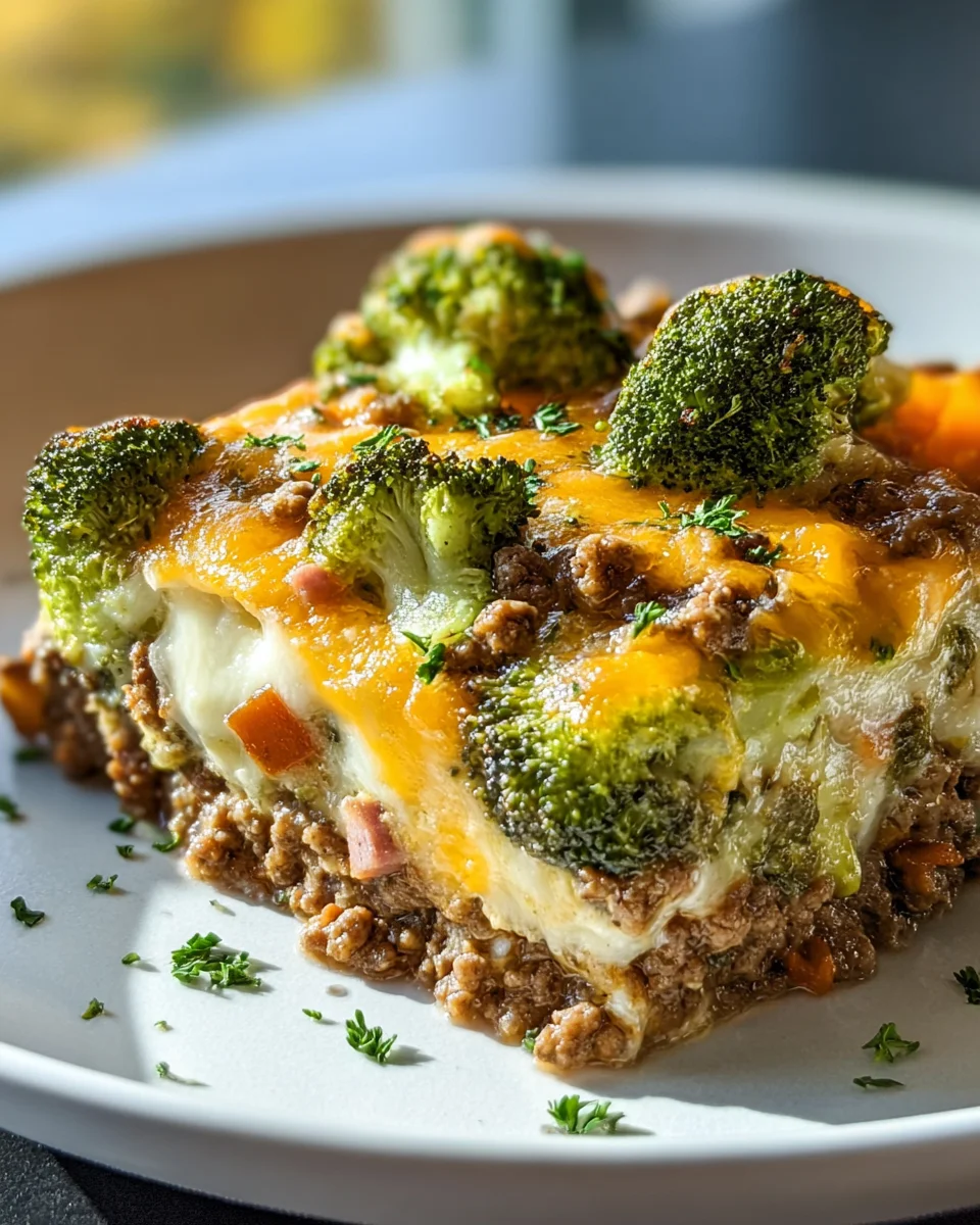 Fitness Auflauf: Brokkoli und Beef-Hackfleisch für Deine Figur!