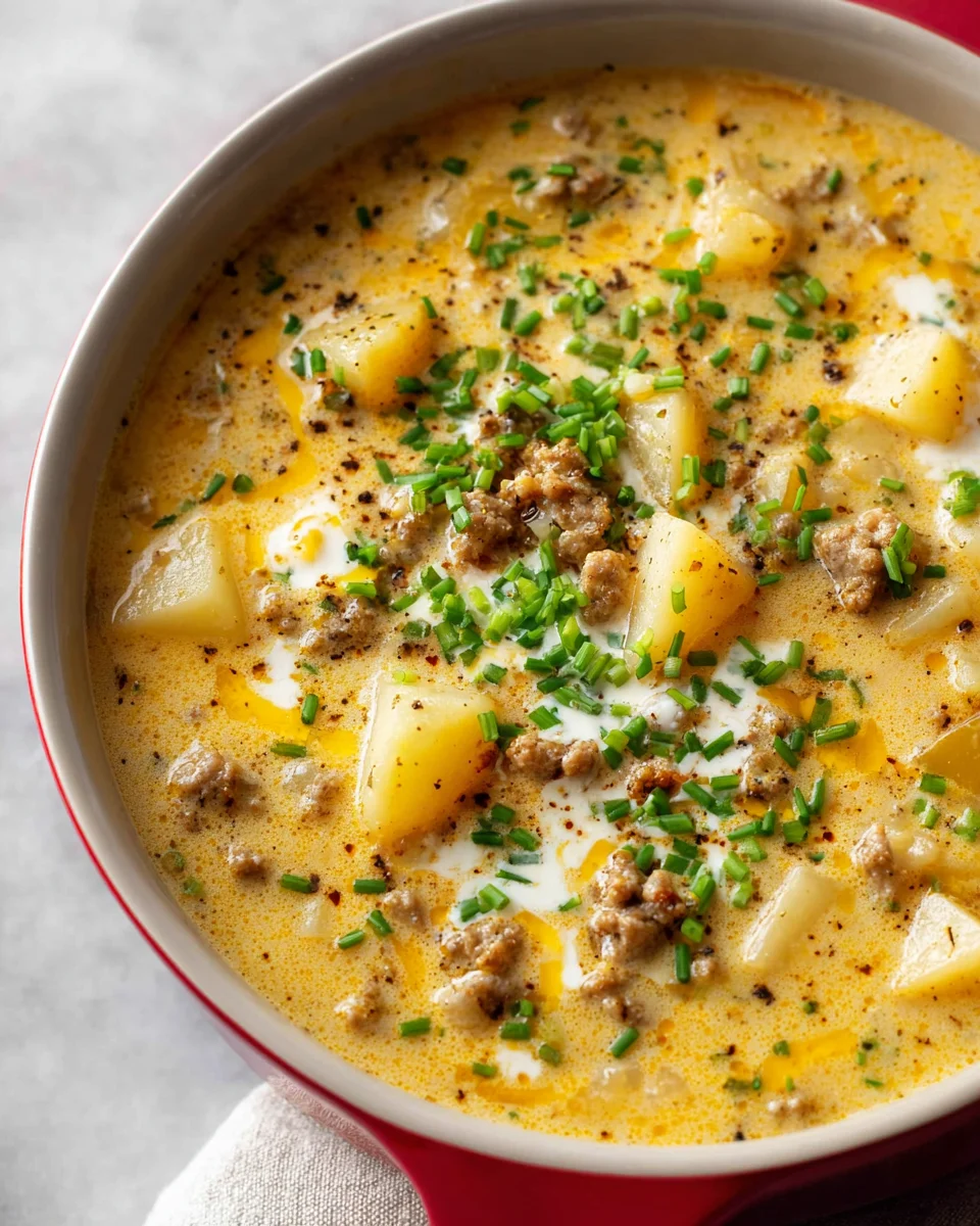 Klassische Rinderwurst Kartoffelsuppe – Einfach & Lecker