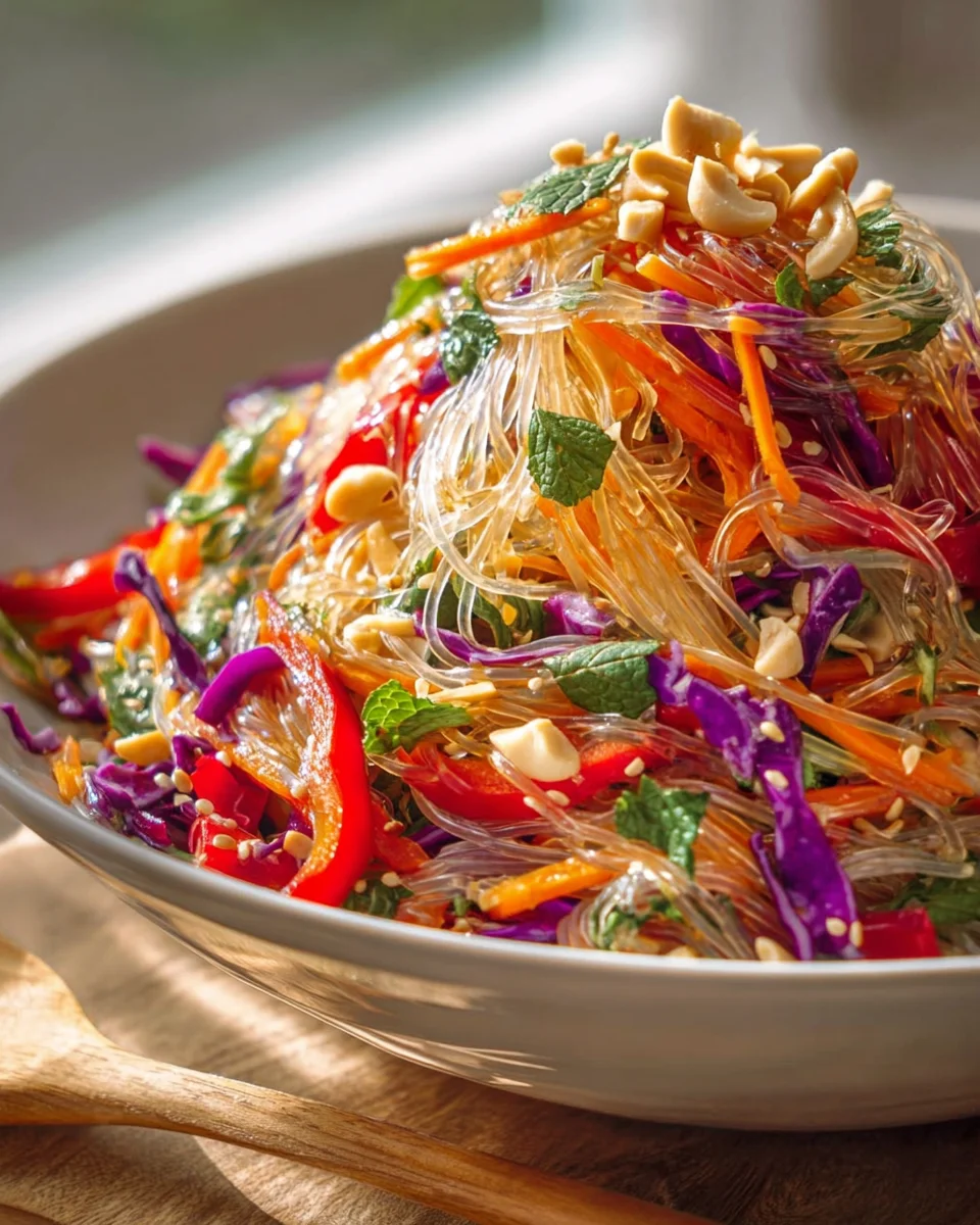 Farbenfroher Glasnudelsalat: Nie Wieder Verklebte Nudeln!