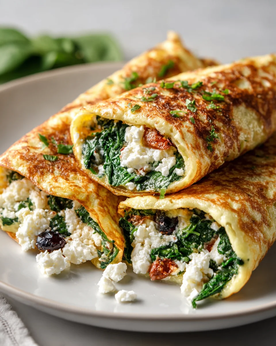 Keto Pfannkuchen Wraps: Spinat & Feta – Dein Low Carb Hit!
