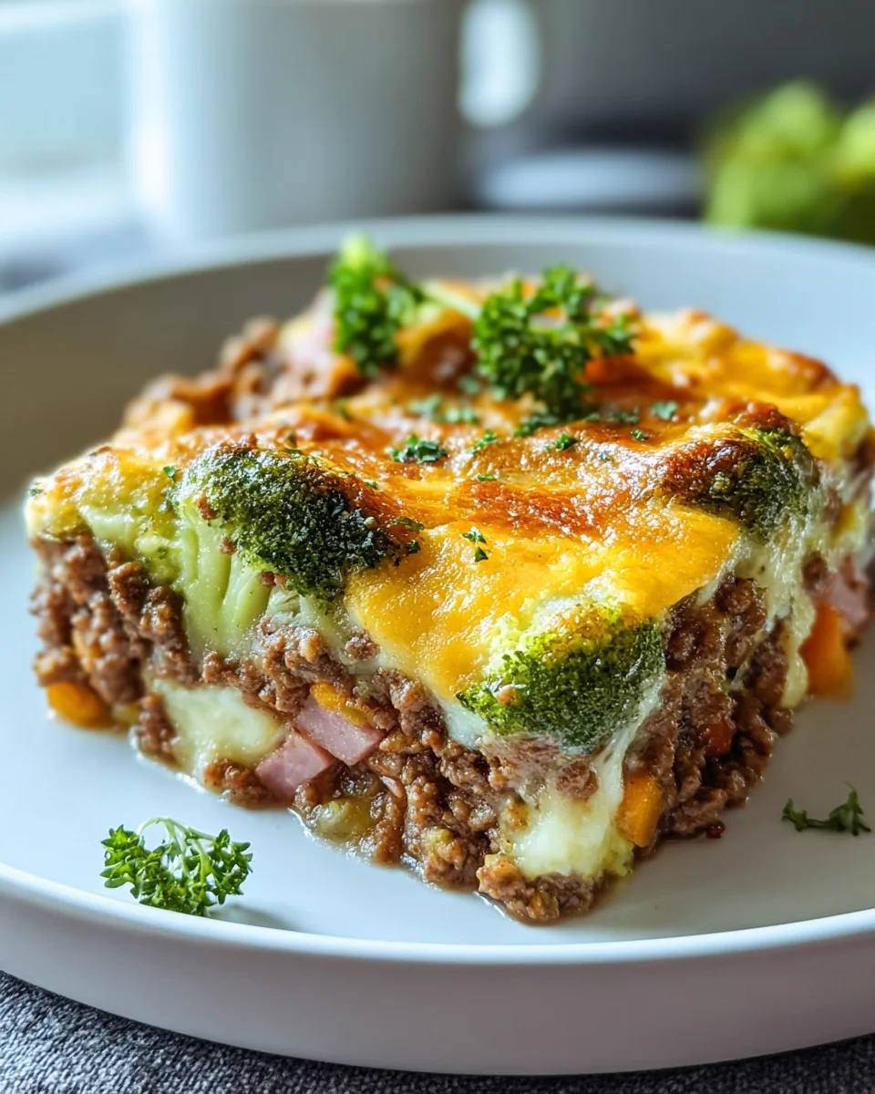 Fitness Auflauf: Brokkoli und Beef-Hackfleisch für Deine Figur!