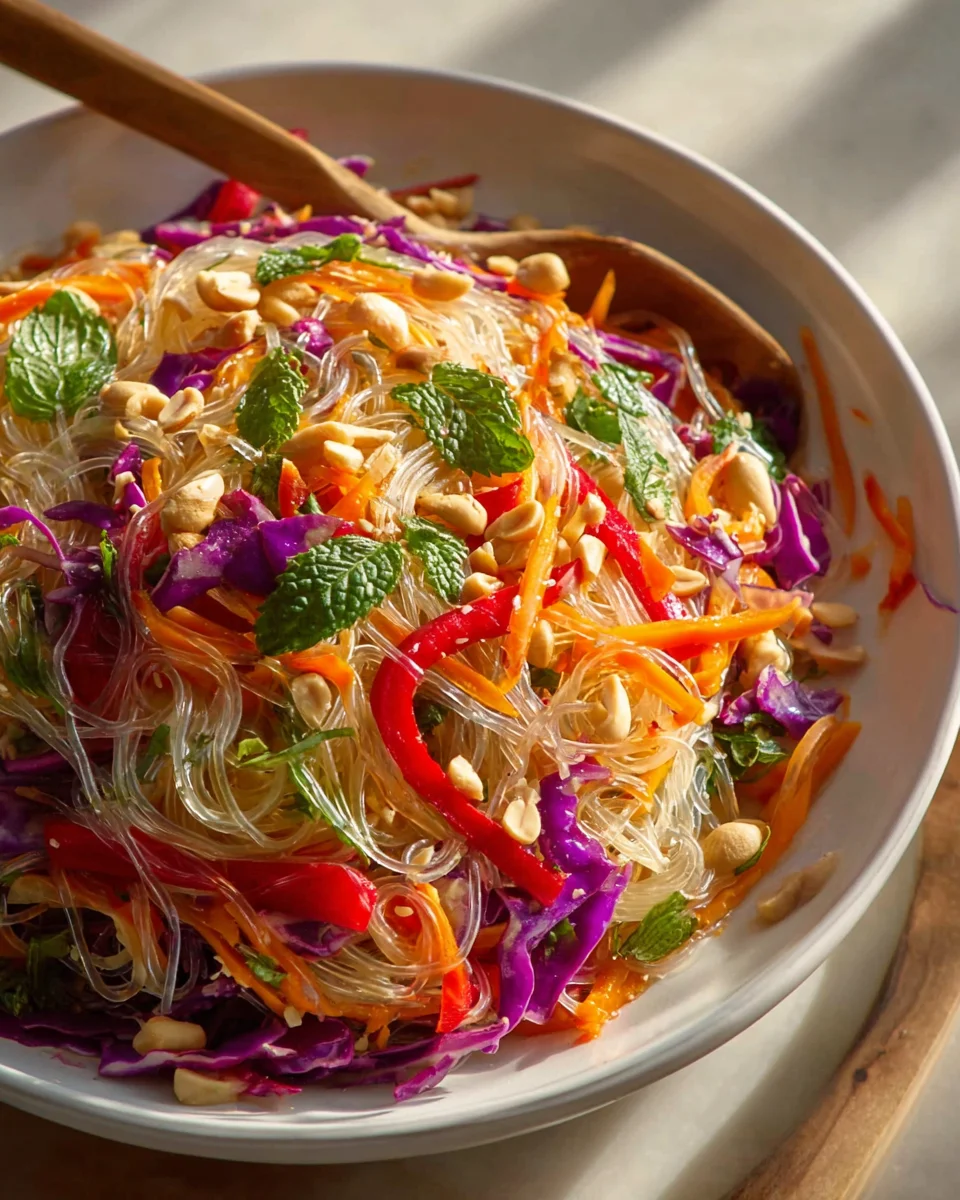 Farbenfroher Glasnudelsalat: Nie Wieder Verklebte Nudeln!