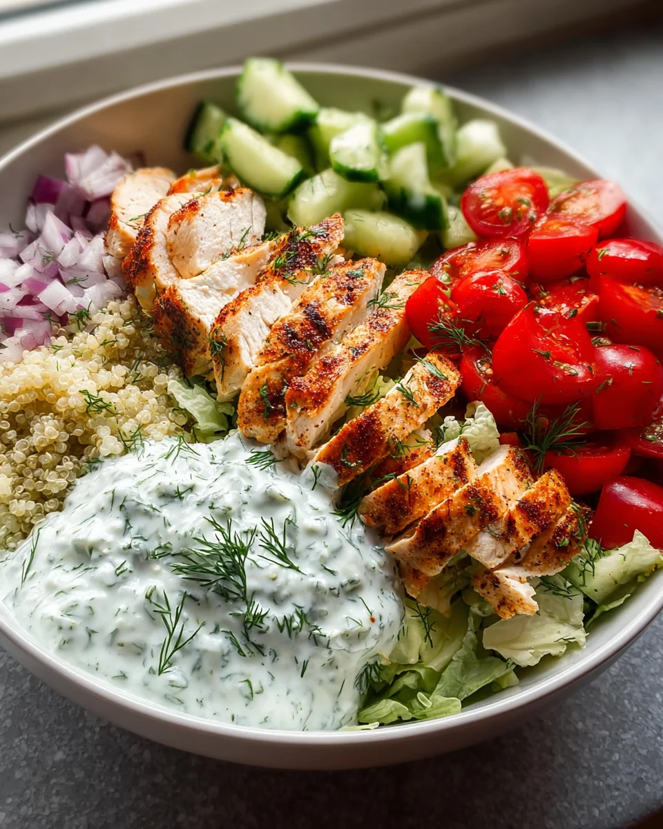 Griechische Hühnchen-Bowls: Lecker & Gesund genießen!