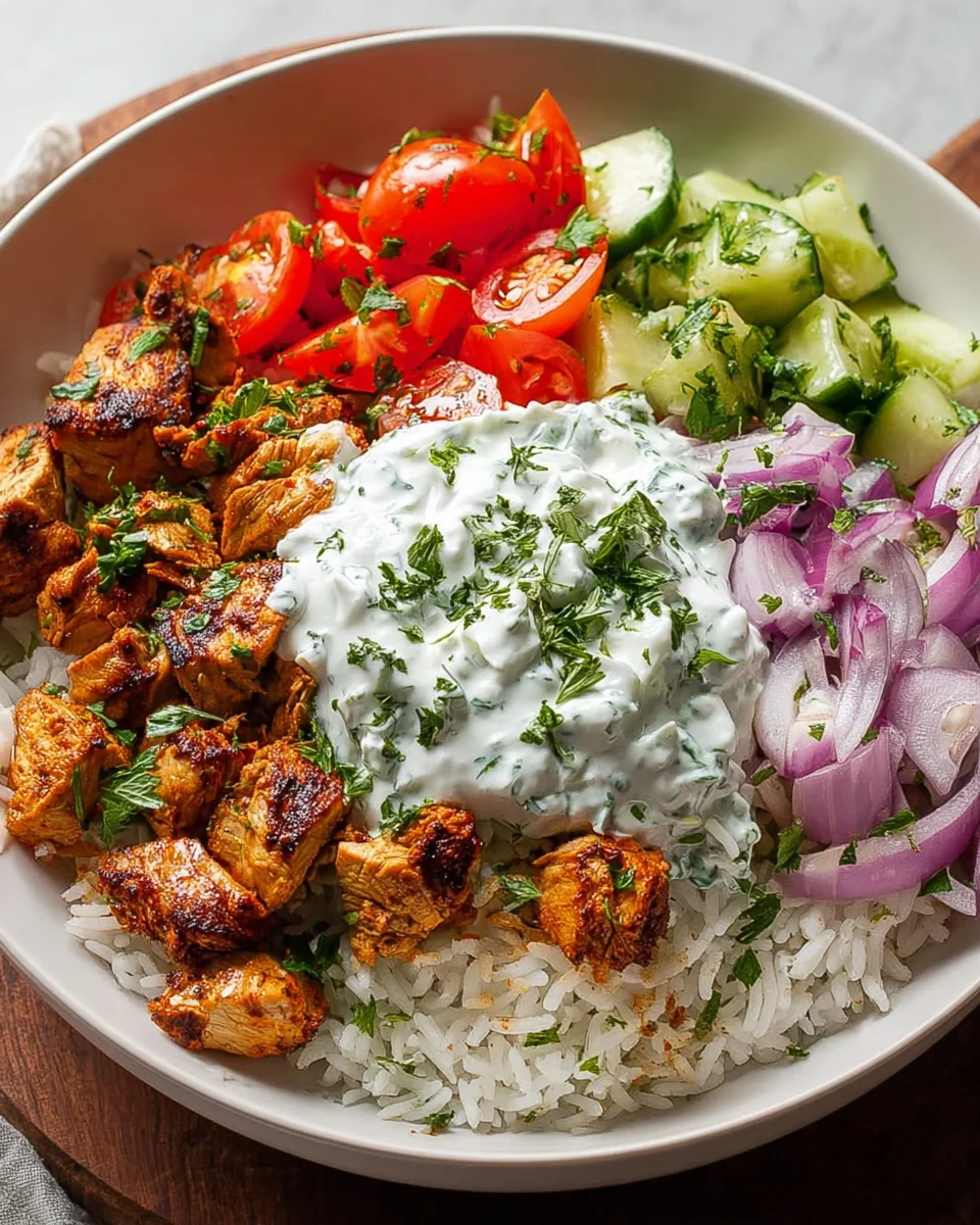 Die beste Griechische Hähnchen Bowl: Saftig & voller Geschmack