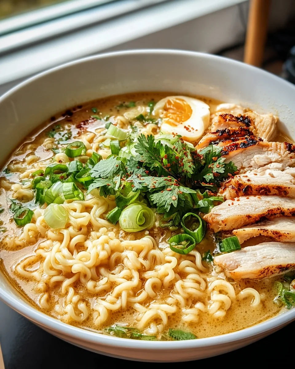 Cremiges Knoblauch-Hähnchen-Ramen Rezept: Das ultimative