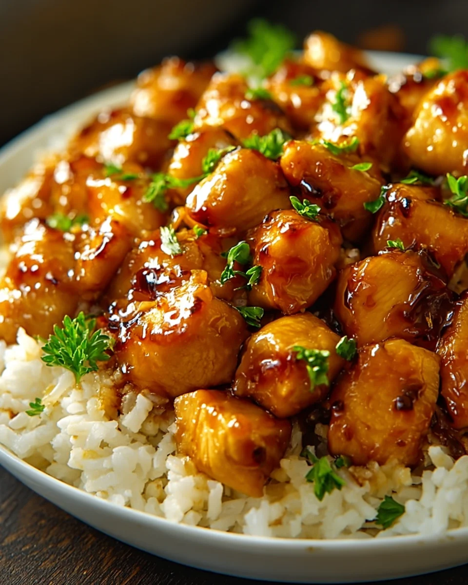 One-Pot Honig BBQ Hähnchen-Reis: Schnell & Superlecker.