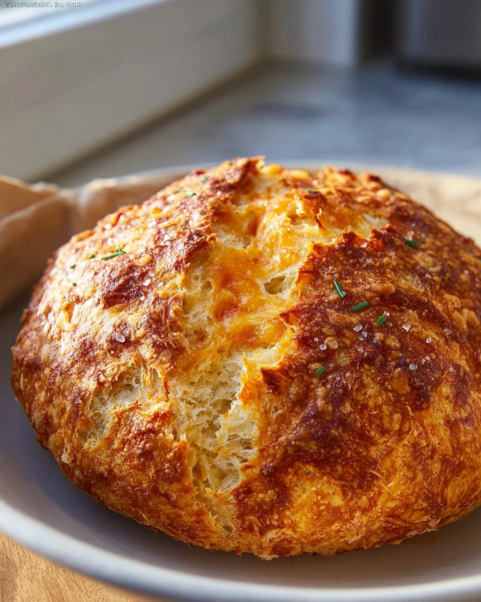Kein Kneten: Cheddar Brot im Dutch Oven – supereinfach!