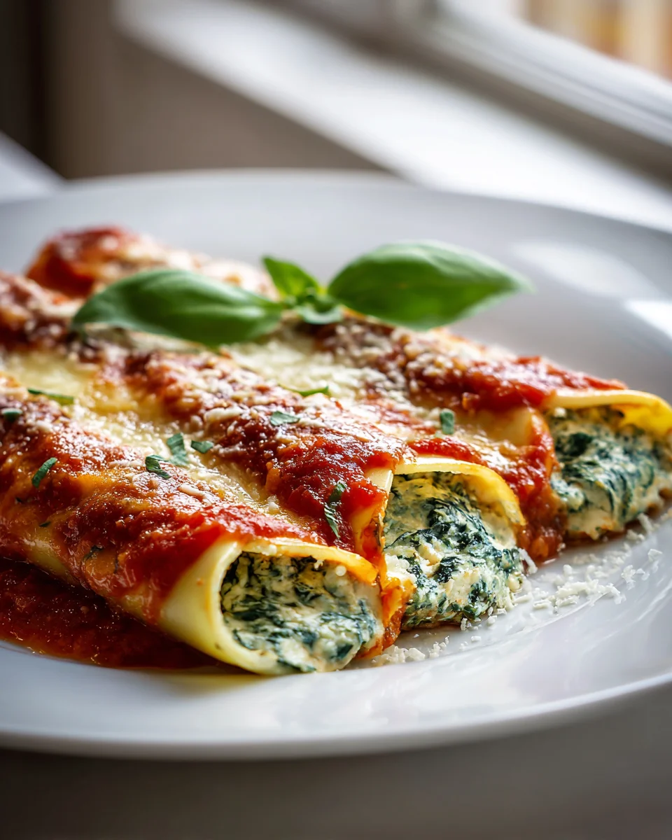 Cremige Spinat Ricotta Cannelloni: Einfach & unwiderstehlich