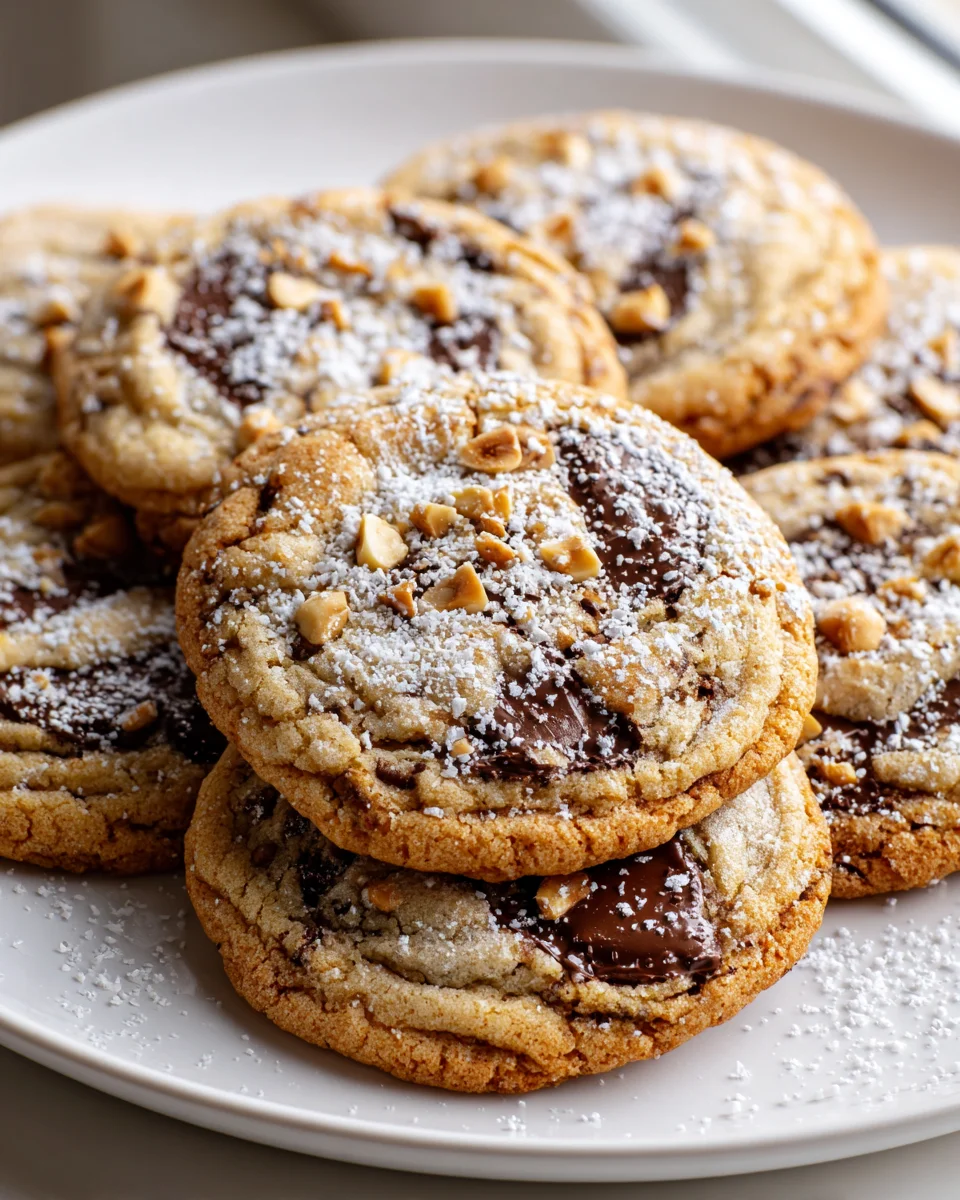 Himmlische Espresso-Haselnuss-Stuffed Cookies Rezept
