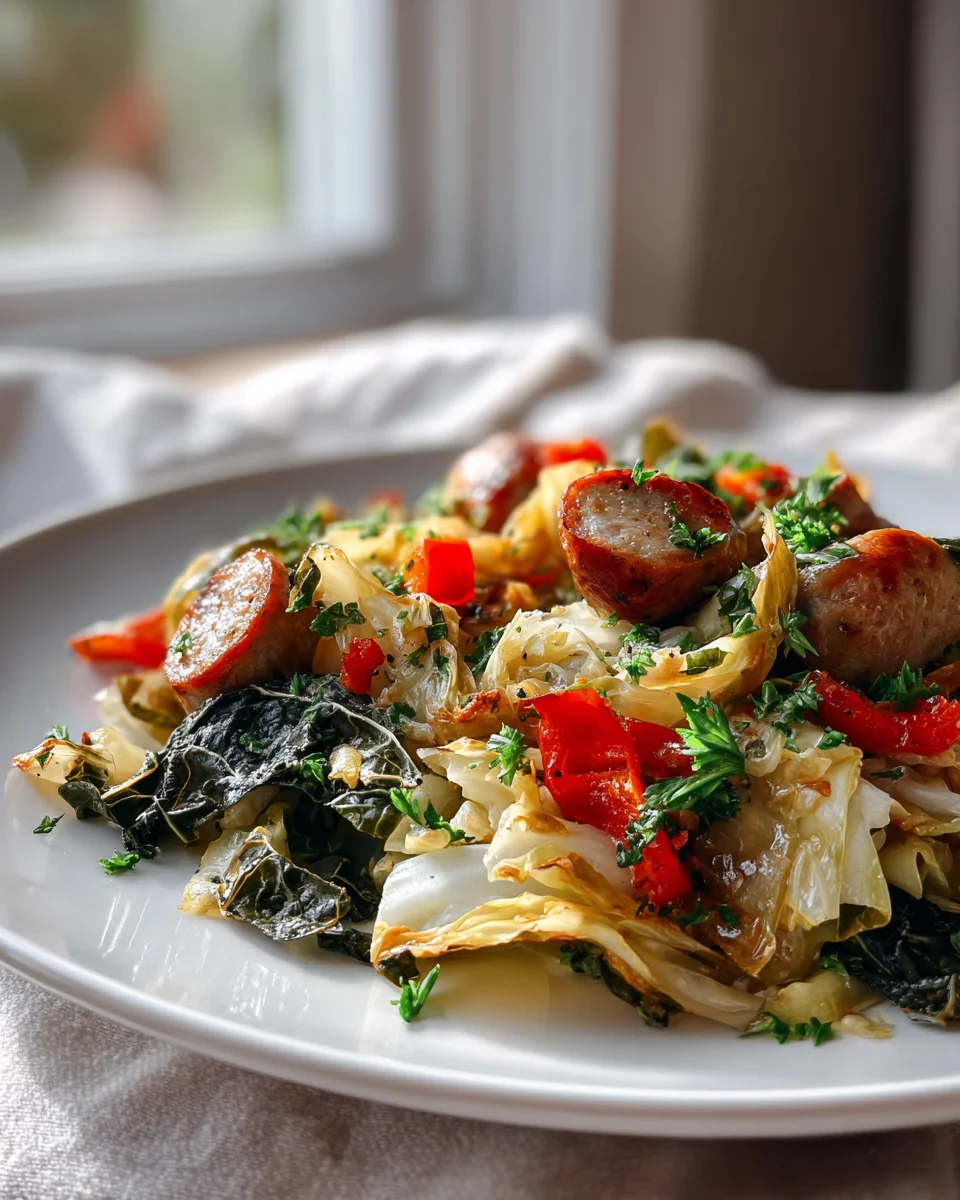 Griechisches Weißkohl- und Rindfleisch-Blatt-Pfannenrezept