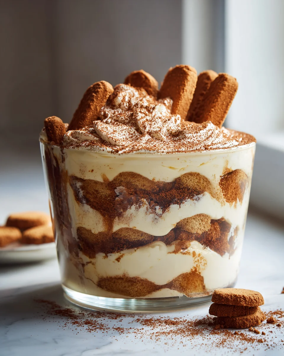 Cremiges Biscoff Tiramisu Trifle: Das perfekte Schichtdessert