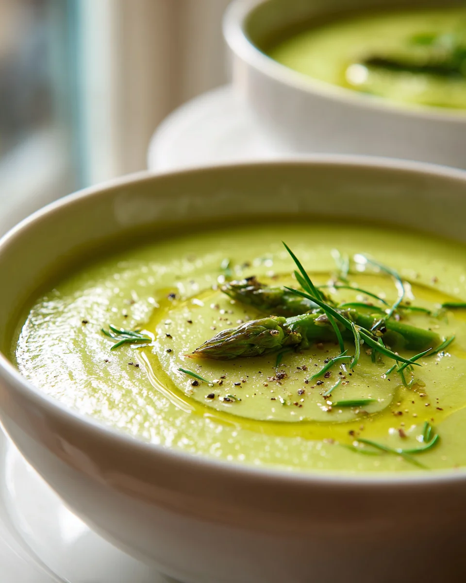 Grüne Spargelcremesuppe mit Kartoffeln – Cremig & Lecker