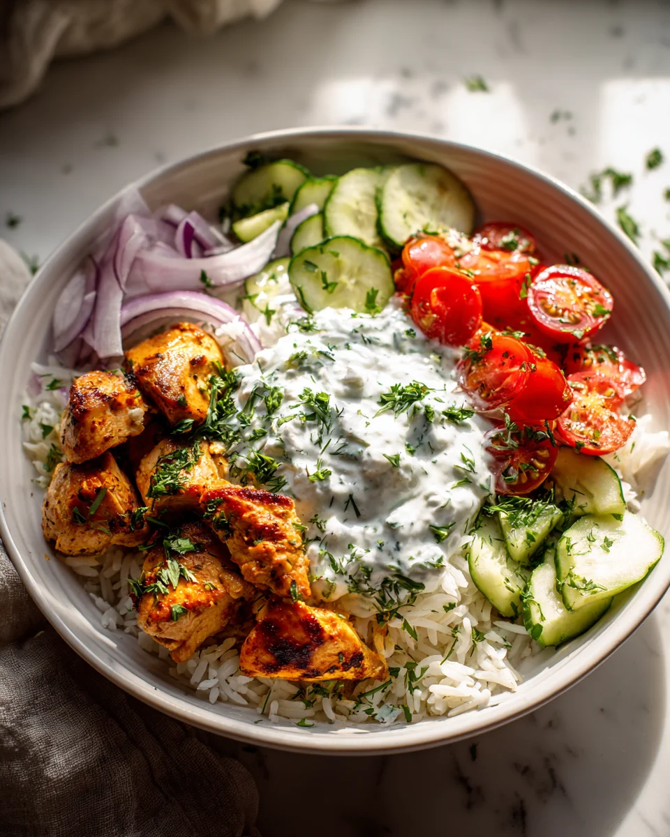 Geheimnis der saftigen Griechischen Hähnchen Bowl entdecken
