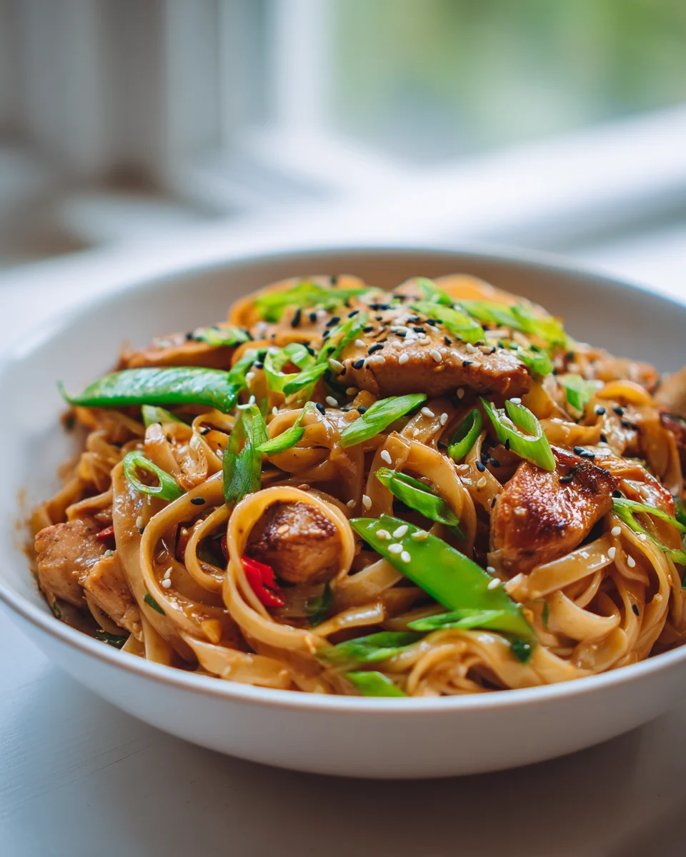 Herzhafte Hähnchen Teriyaki Nudeln: Einfach & Köstlich