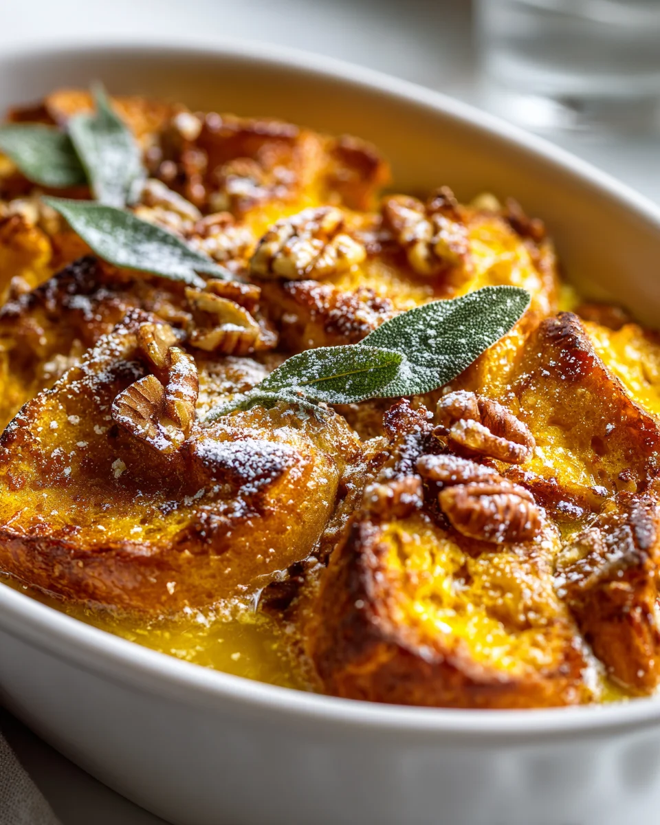 Köstlicher Kürbis French Toast Auflauf für viele!