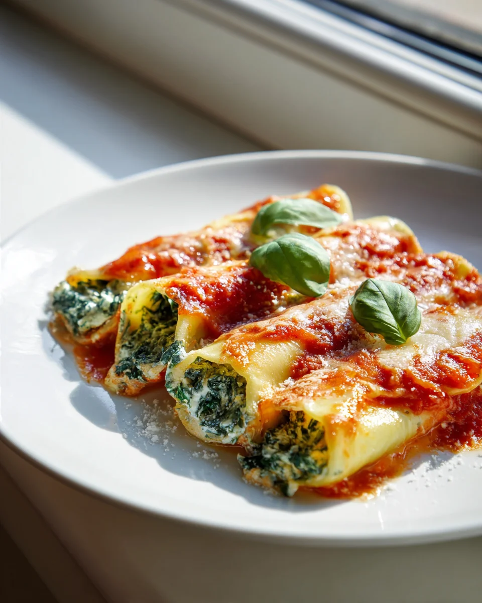 Cremige Spinat Ricotta Cannelloni: Einfach & unwiderstehlich