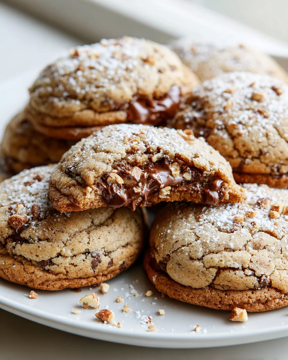 Himmlische Espresso-Haselnuss-Stuffed Cookies Rezept