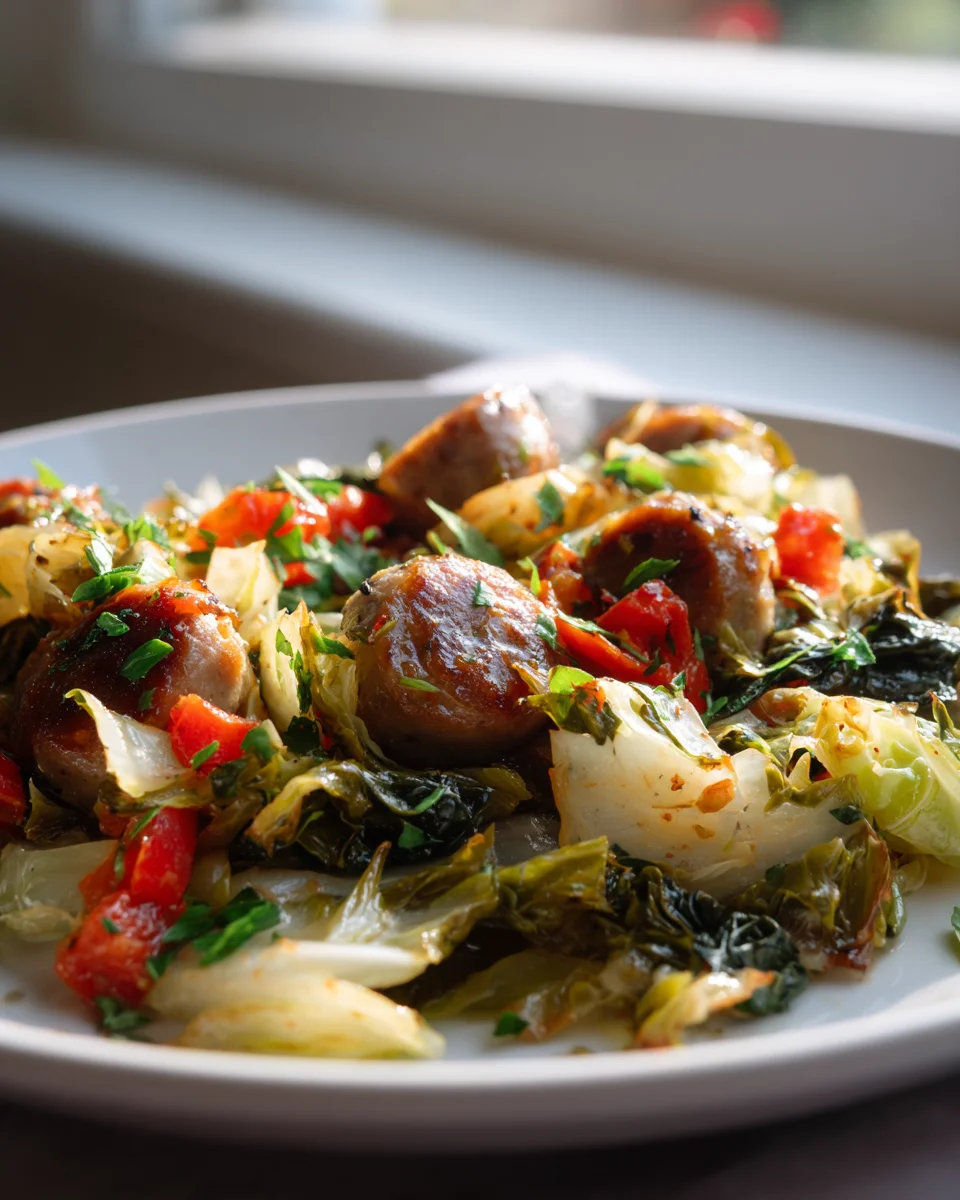 Griechisches Weißkohl- und Rindfleisch-Blatt-Pfannenrezept
