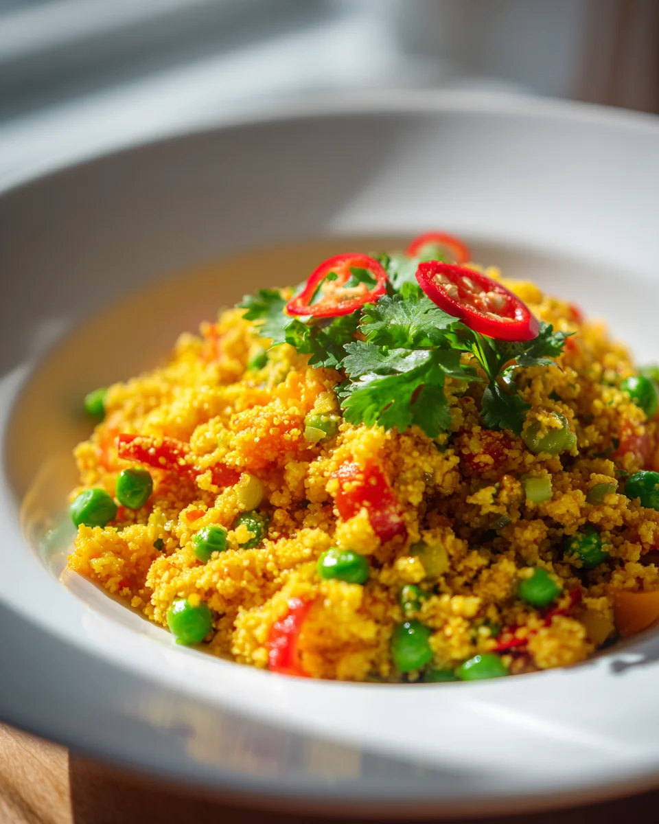 Blitzschnelles Low Carb Curry Rice mit Blumenkohlreis