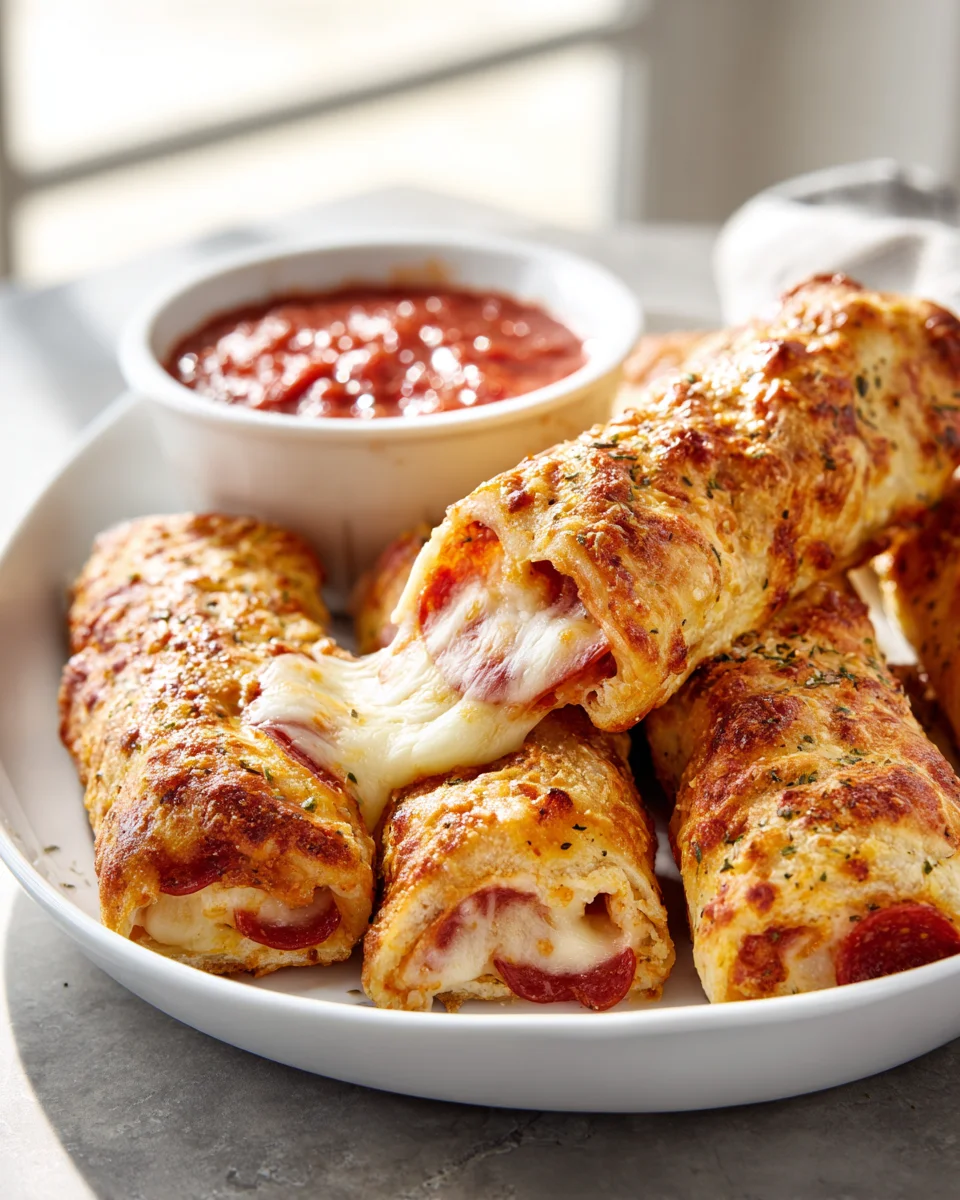 Mega leckere Pizza Roll Brotstangen – Perfekt zum Dippen!