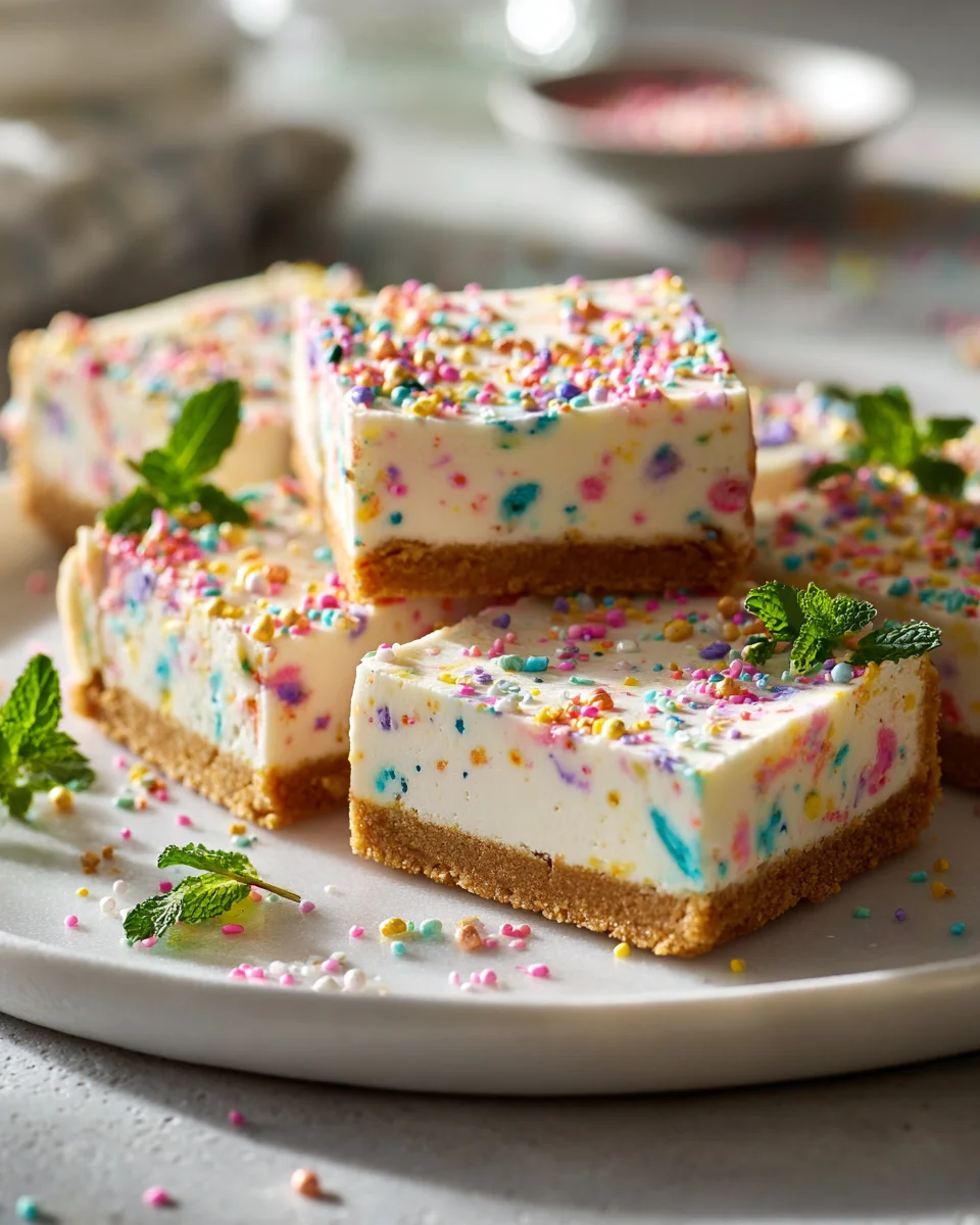 Make the Best Funfetti Birthday Cheesecake Bars!