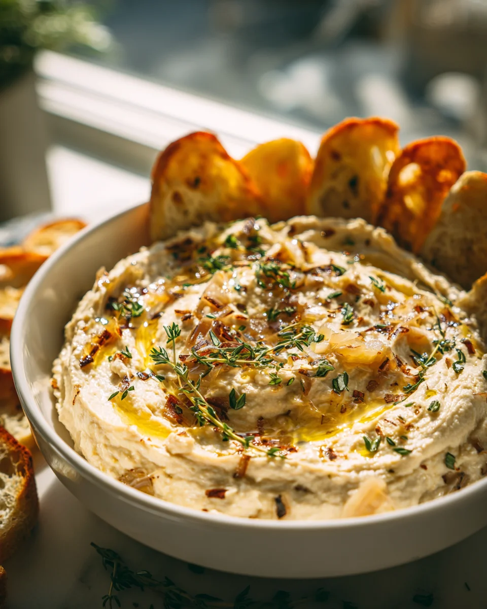 Cremiger Zwiebel Dip: Das Geheimnis bitterfreier Perfektion