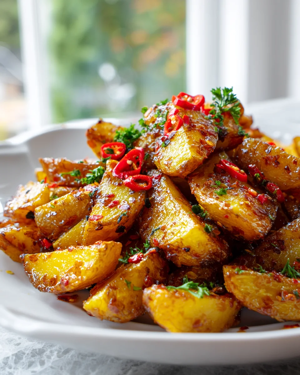 Knusprige Honig Chili Kartoffeln: Dein süß-scharfes Rezept!