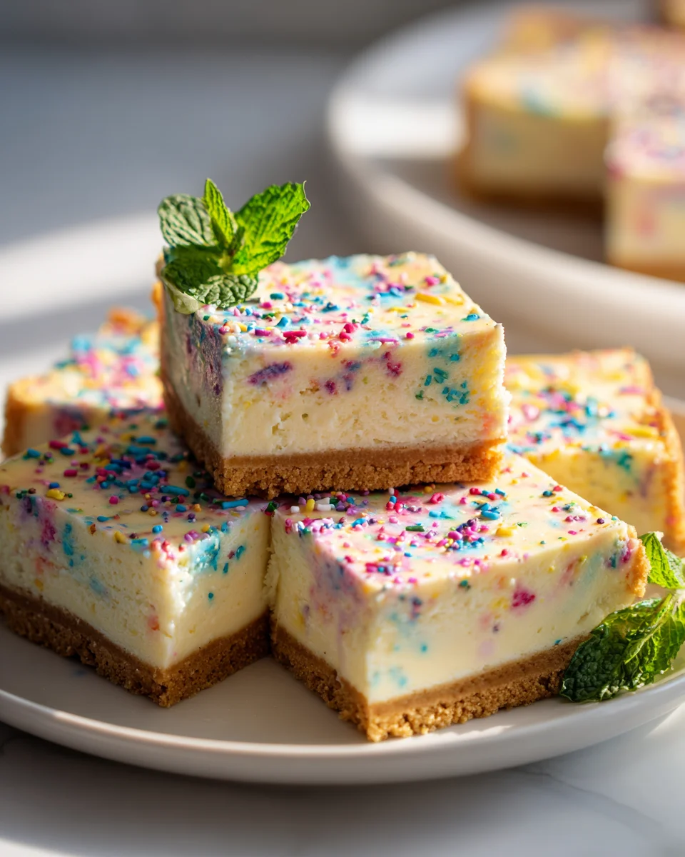 Make the Best Funfetti Birthday Cheesecake Bars!