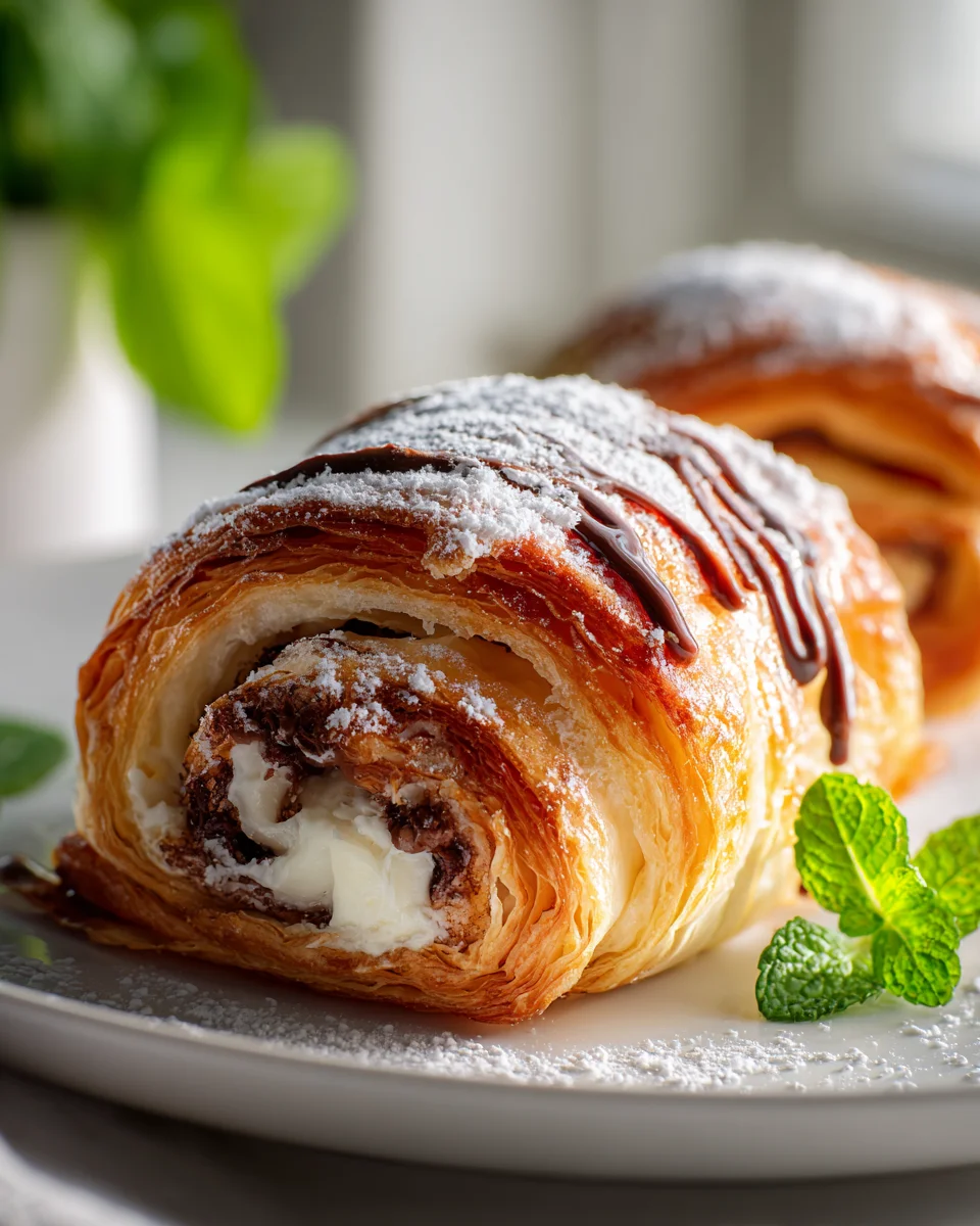 Himmlische Schoko-Frischkäse-Danish Rolls – Einfach Backen