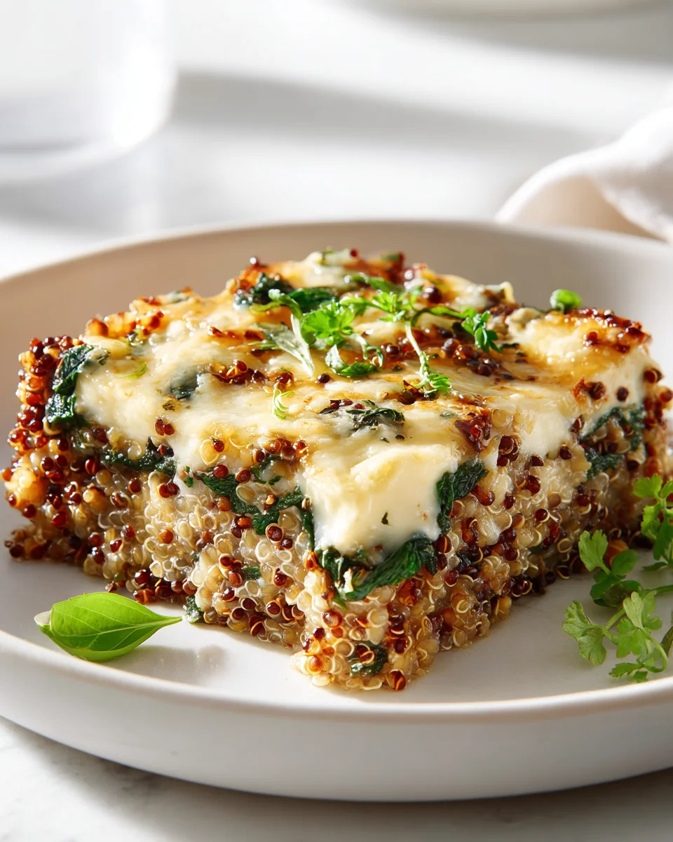 Quinoa Linsen Spinat Auflauf: Gesund, lecker & einfach!