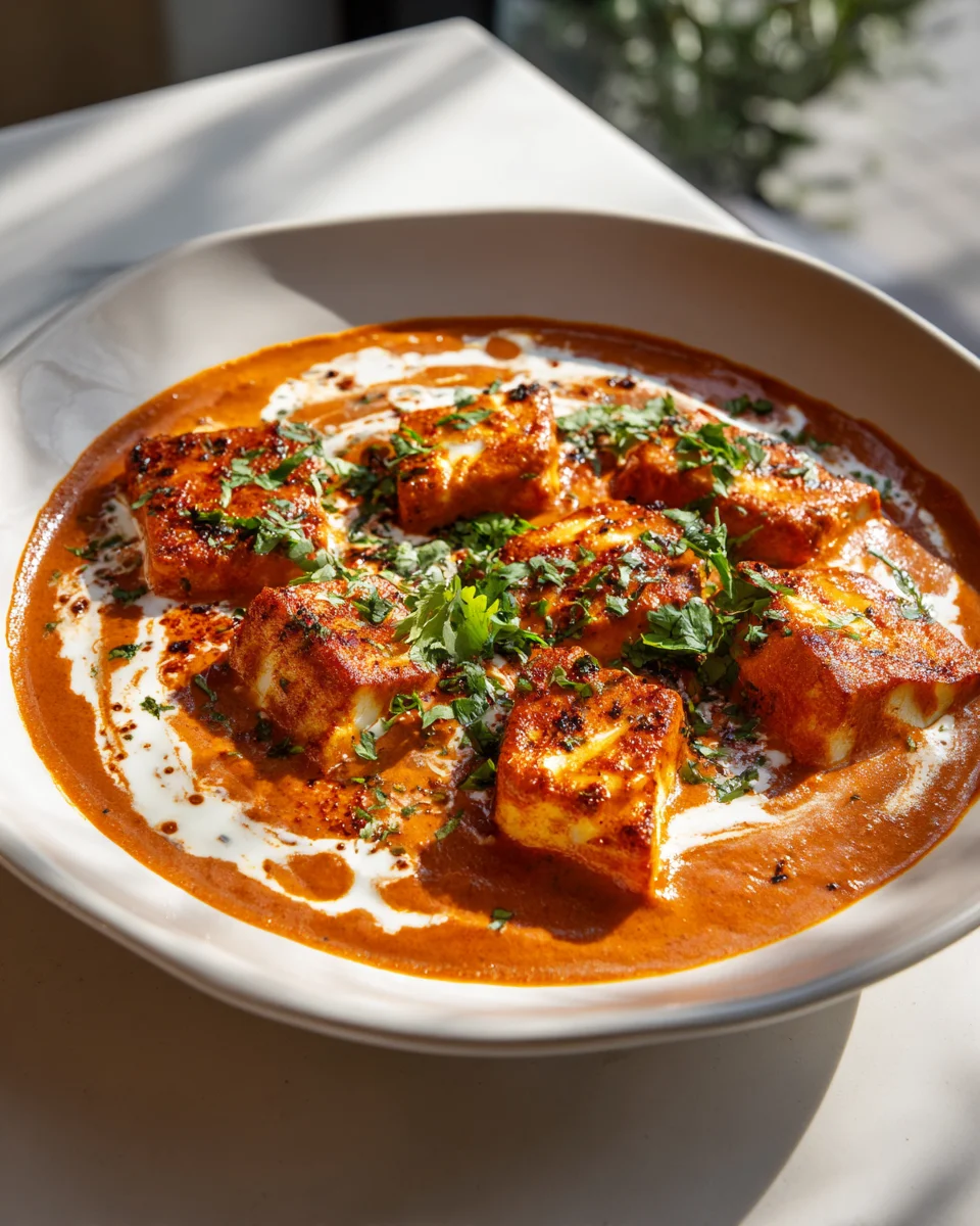 Halloumi Makhani: Cremiges indisches Gericht mit Cashew-Creme