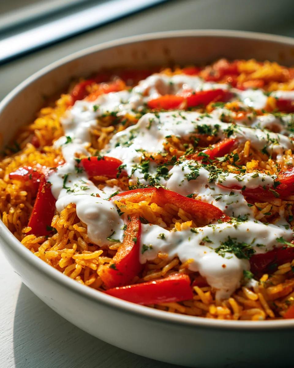Paprika Reis Pfanne: Dein schnelles & leckeres Abendessen!