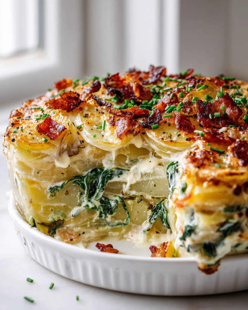 Herzhafter Kartoffel-Spinat-Ranch-Auflauf: Cremig & Lecker